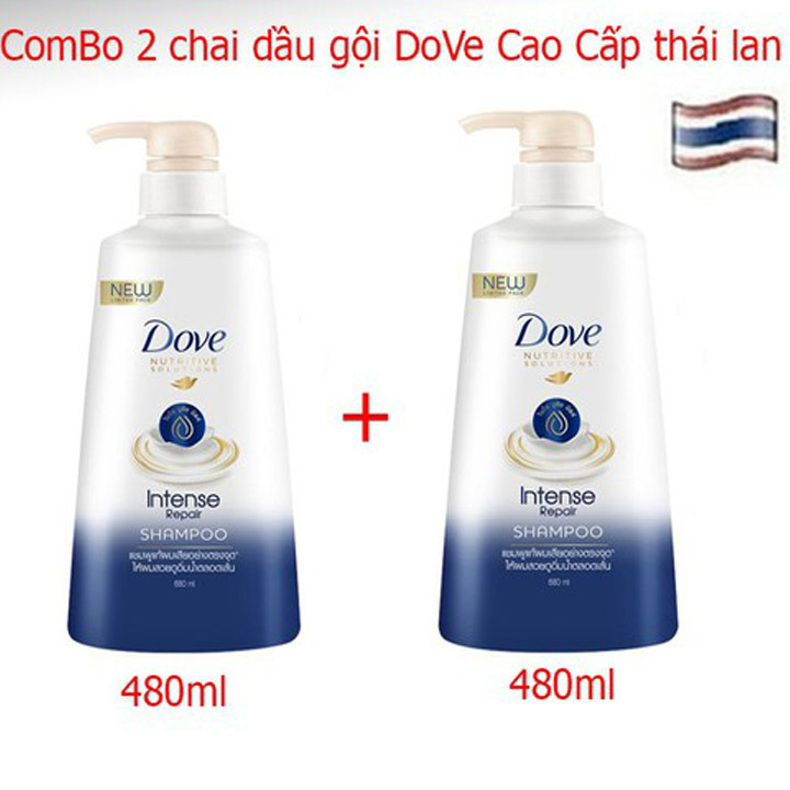 COMBO 2 CHAI Dầu gội DOVE Thái Lan Loại 480ml/1 chai