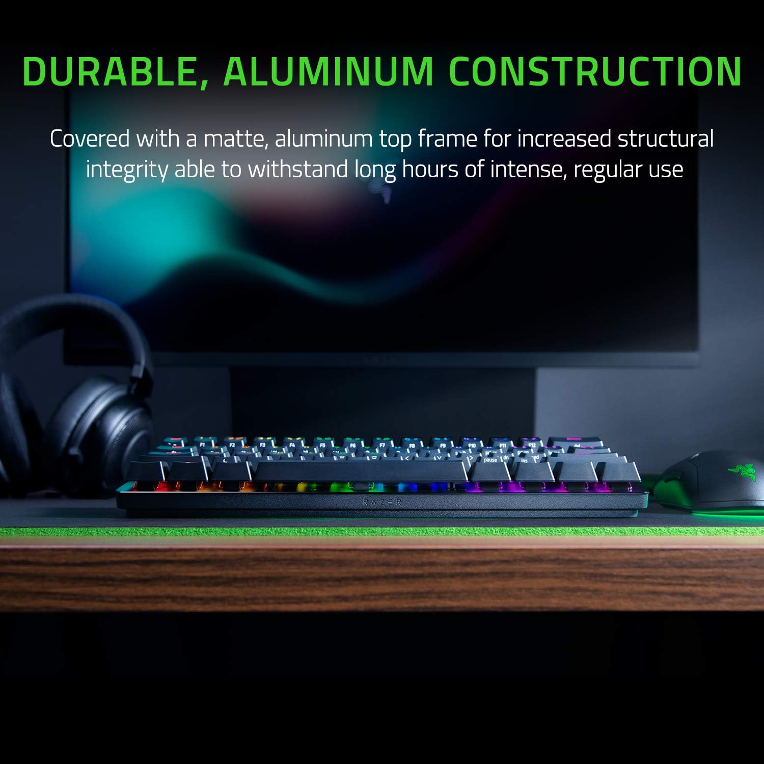Razer Huntsman Mini (Linear Optical Switch) - Black 60% Gaming Keyboard with Razer™ Optical Switch (Bàn phím Gaming)
