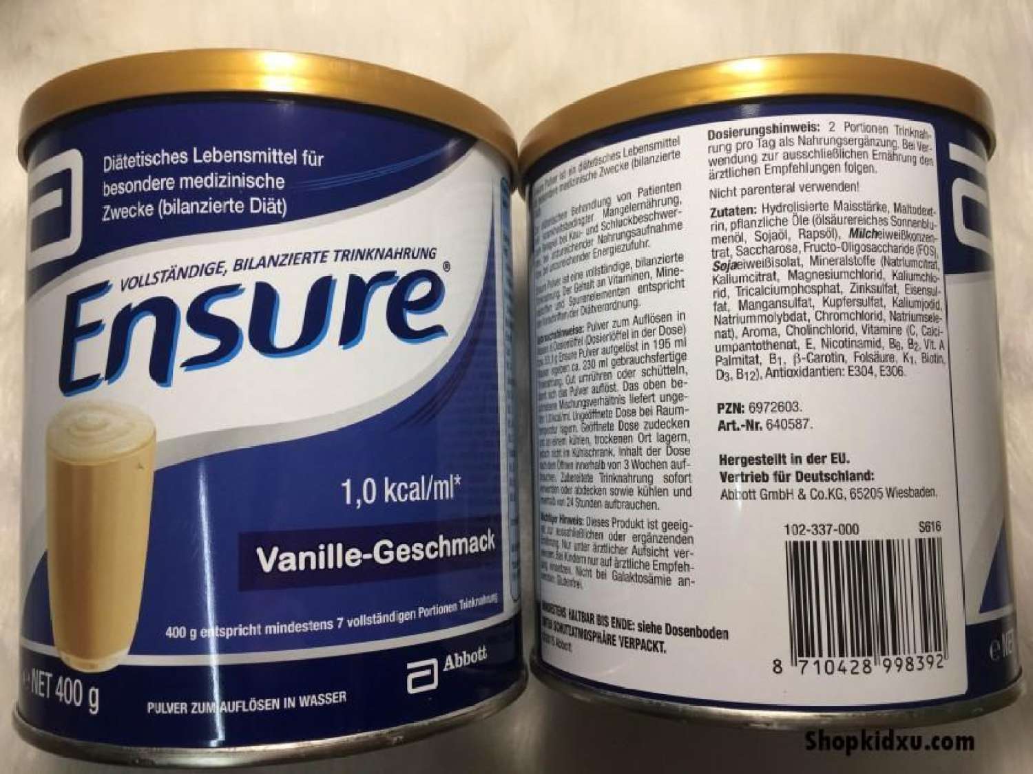 [Date 5/2024, ĐỨC] Sữa Ensure Đức 400g Hương Vanille