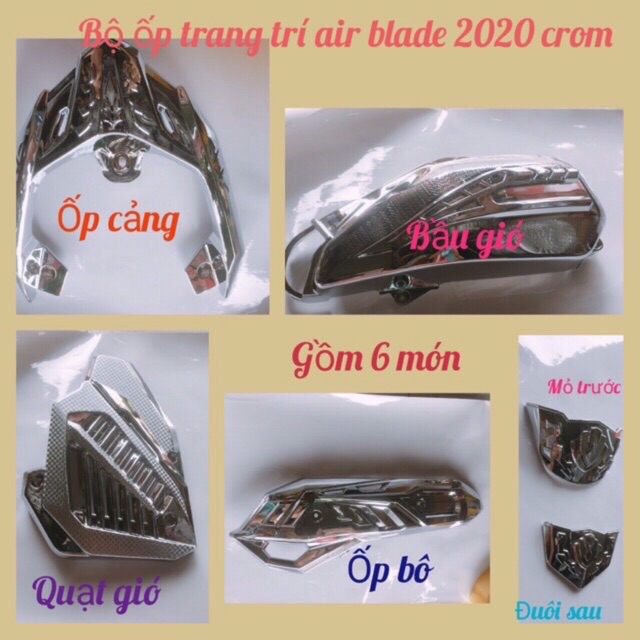 ốp Trang trí air blade 2022-2020 crom