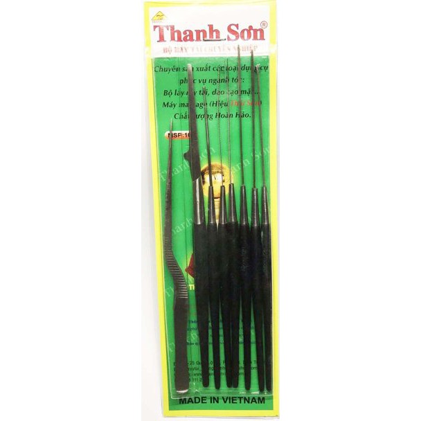 Bộ lấy ráy tai thanh sơn 8 cây _ xanh