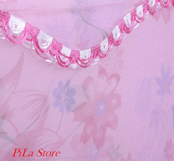 [ MIỄN PHÍ VẬN CHUYỂN ]-Mùng ngủ Tuyn 3m*2m in hoa (màn ngủ lớn)