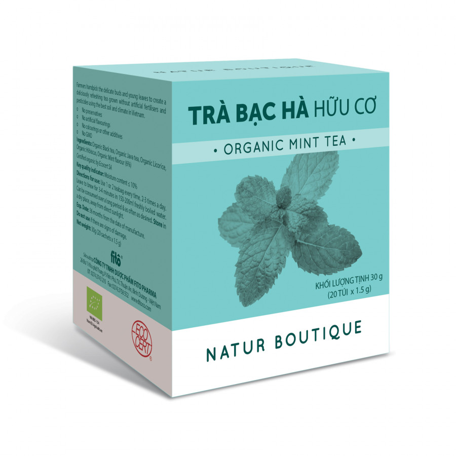 TRÀ BẠC HÀ HỮU CƠ TÚI LỌC FITO (20 TÚI LỌC)
