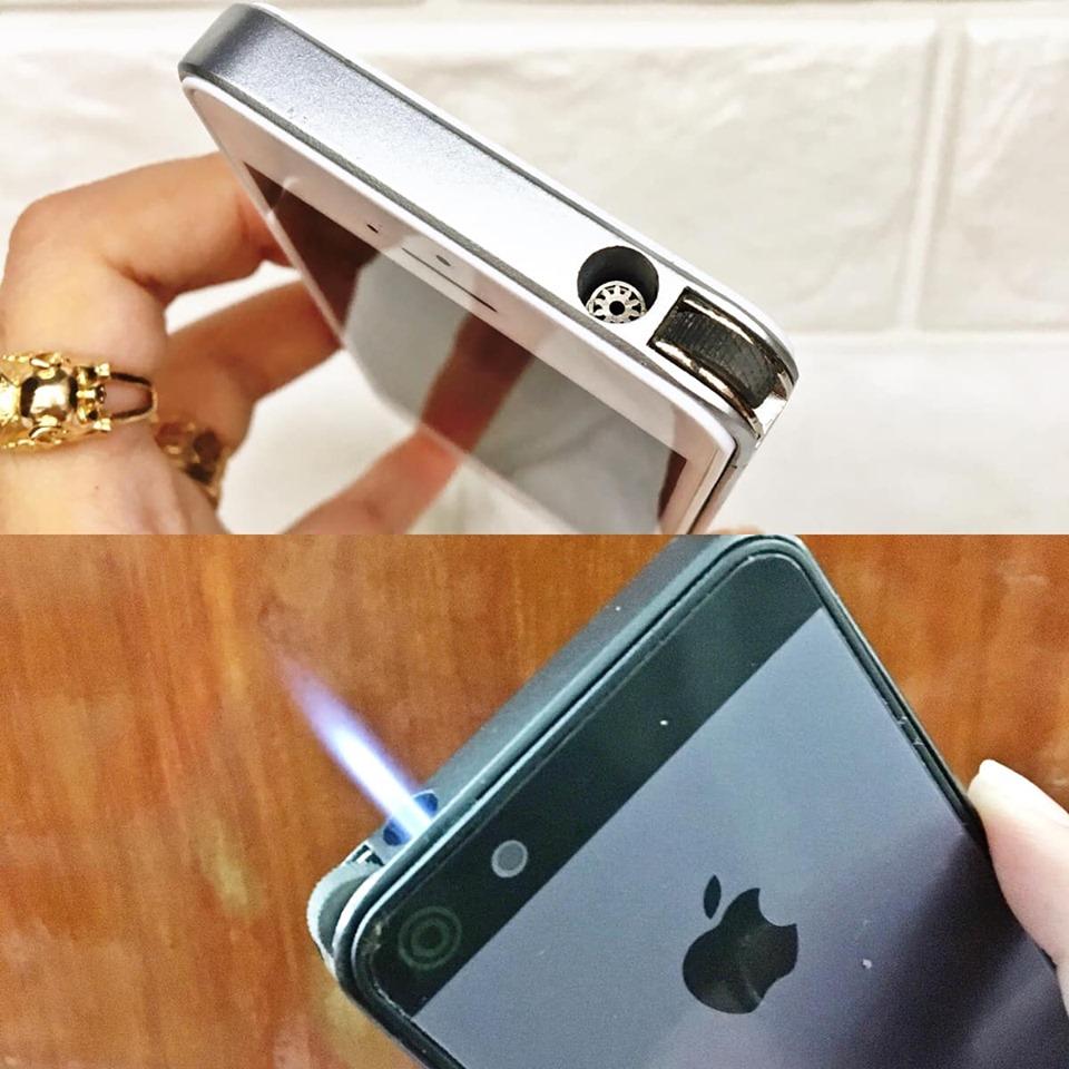 BẬT LỬA KHÈ DOLPHIN HÌNH ĐIỆN THOẠI IPHONE 5S (TỈ LỆ 1:1) - (XÀI GAS)
