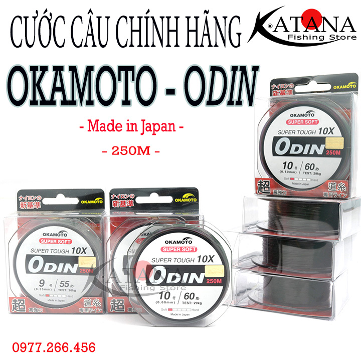 Cước câu okamoto odin - chính hãng cuộn 250m