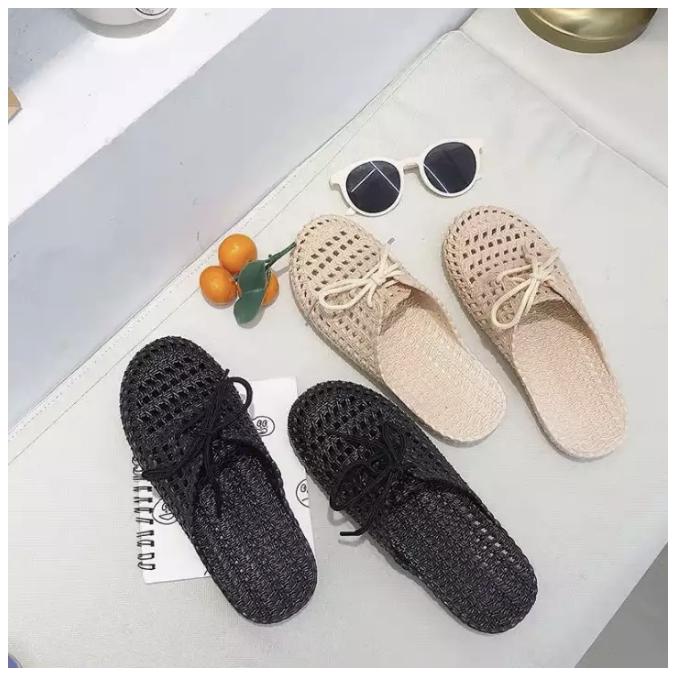 [HCM]Dép bít đầu nữ cột dây