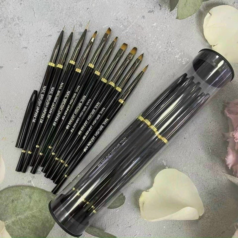 Set 10 cọ nail Lawei - Cọ vẽ móng chuyên dụng