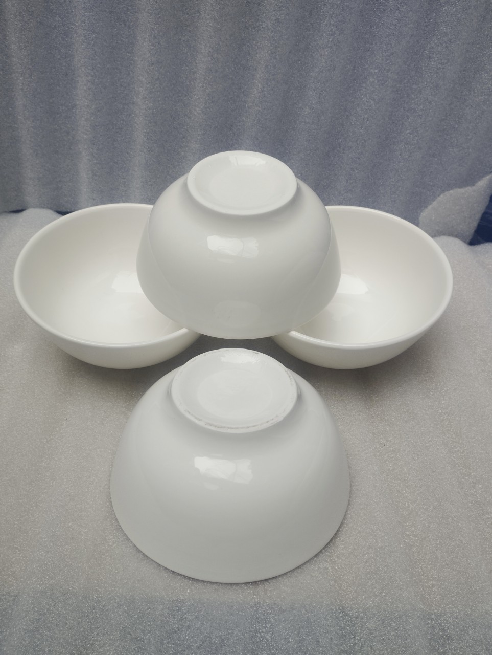 Tô sứ 18cm ngấn trắng - tô phở trắng