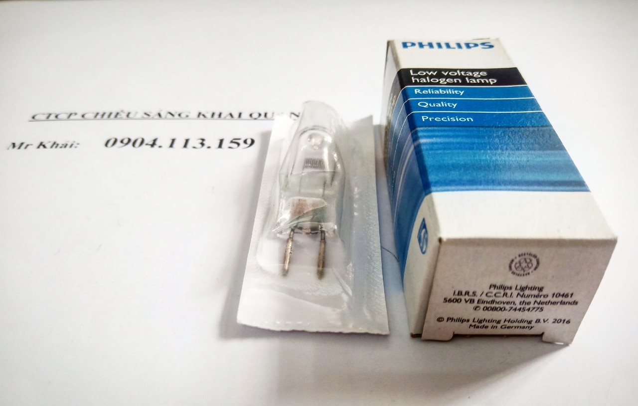 (SALE) Bóng đèn halogen Philips Type 7724 12V 100W GY6.35