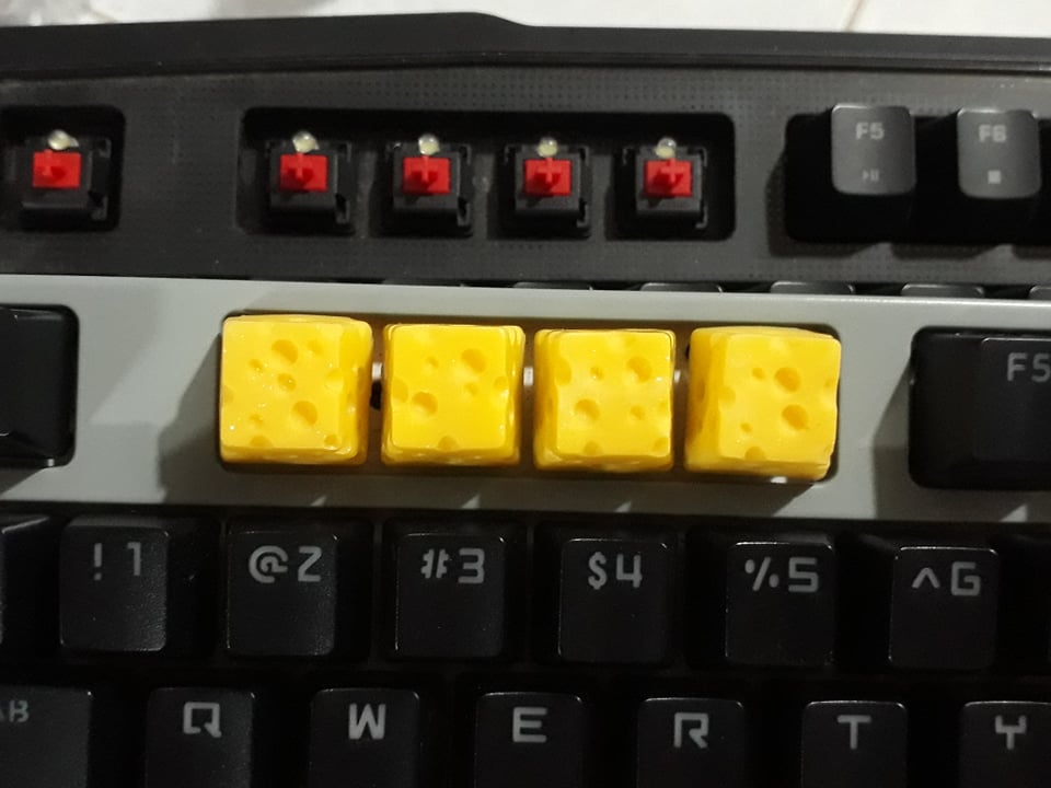 [HCM]Keycap Cheese clone trang trí bàn phím cơ gaming