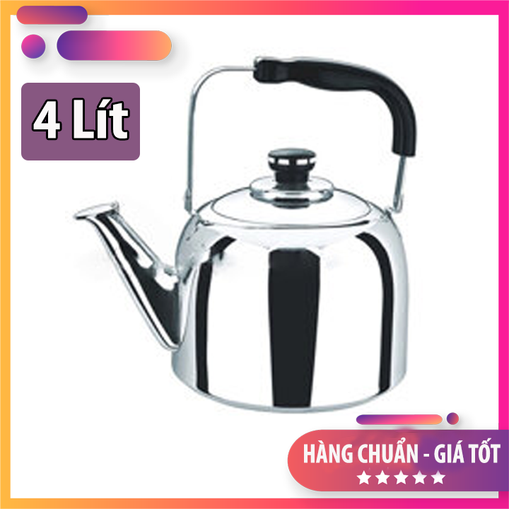 [DEAL SỐC][NẤU ĐƯỢC BẾP TỪ - 4 Lít] Ấm đun nước inox 304  Cao cấp