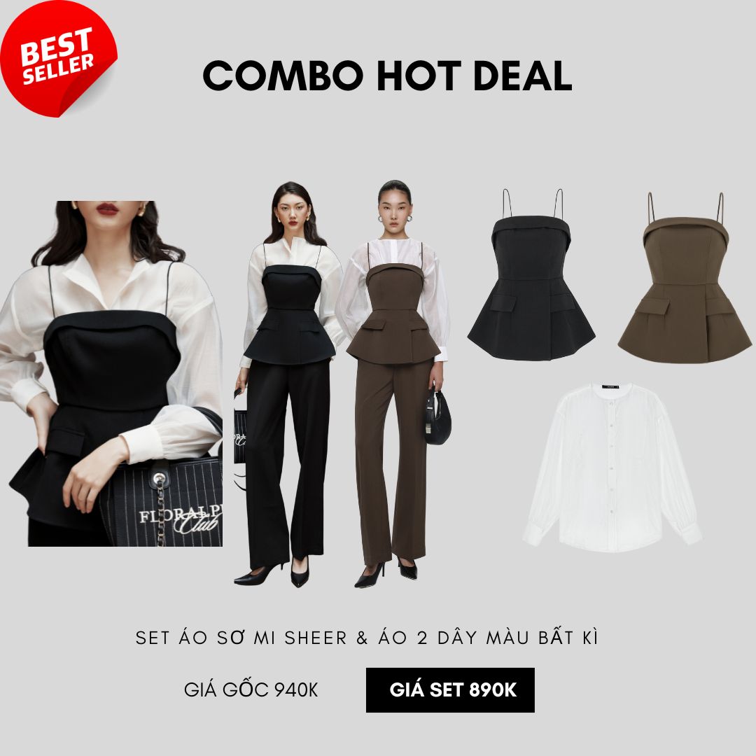 COCO SIN - Áo 2 Dây Phối Túi