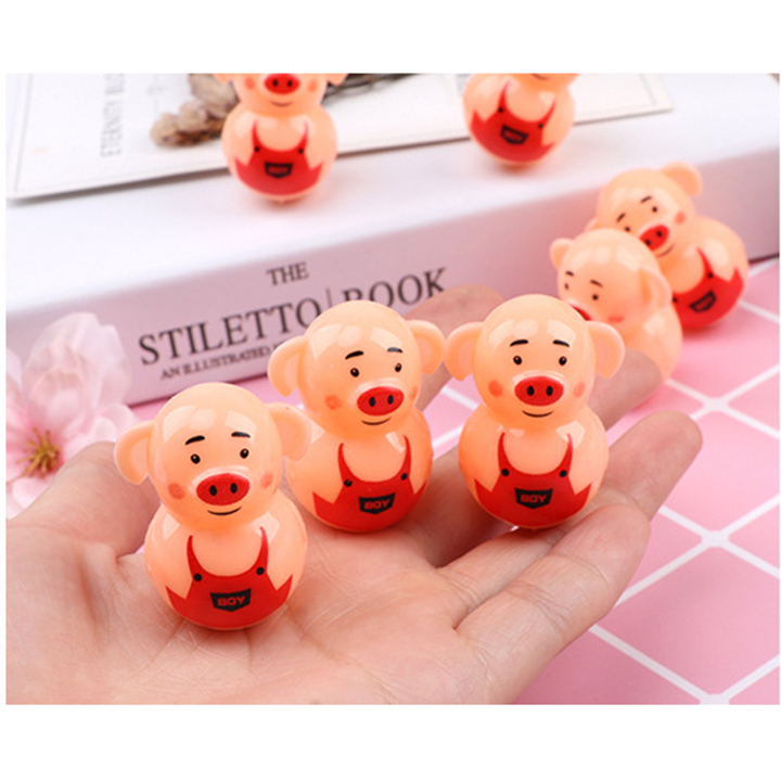 Combo 4 Búp bê lật đật hình chú heo