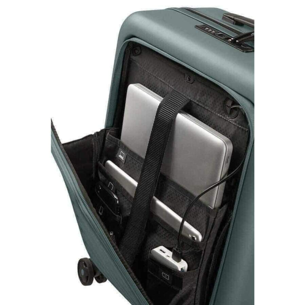 Vali Samsonite STACK'D EASY ACCESS, Size Cabin, Vali Du Lịch, Công Tác, Phù Hợp Với Chuyến Đi Xa, 4 Bánh Xoay 360, Có Khóa An Toàn, Nhập Đức, Bảo Hành 12 Tháng, Hàng Chính Hãng