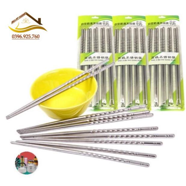 Sale! combo 10 đũa inox cao cấp global smart home!