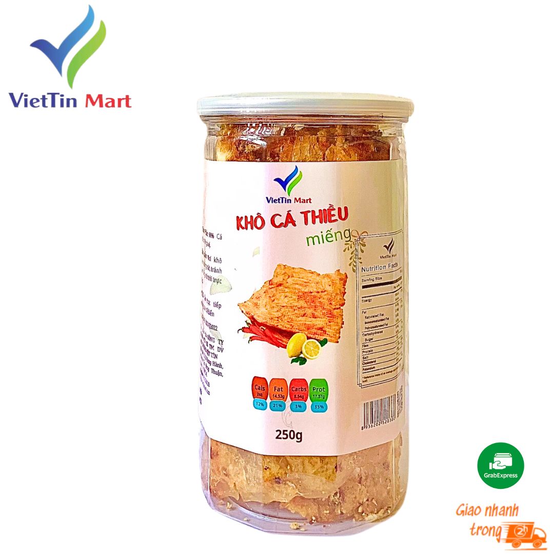 250g Khô cá thiều miếng siêu ngon lon pet