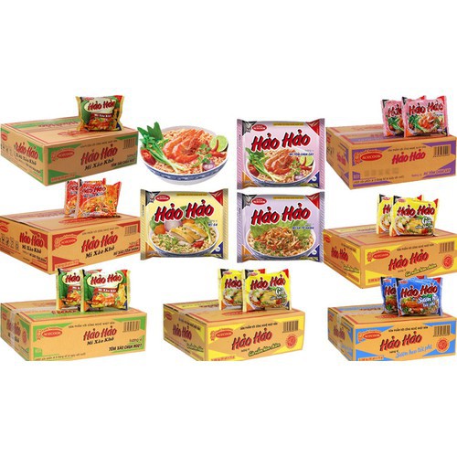 Thùng Mỳ xào tôm hành Hảo Hảo (Thùng 30 gói)
