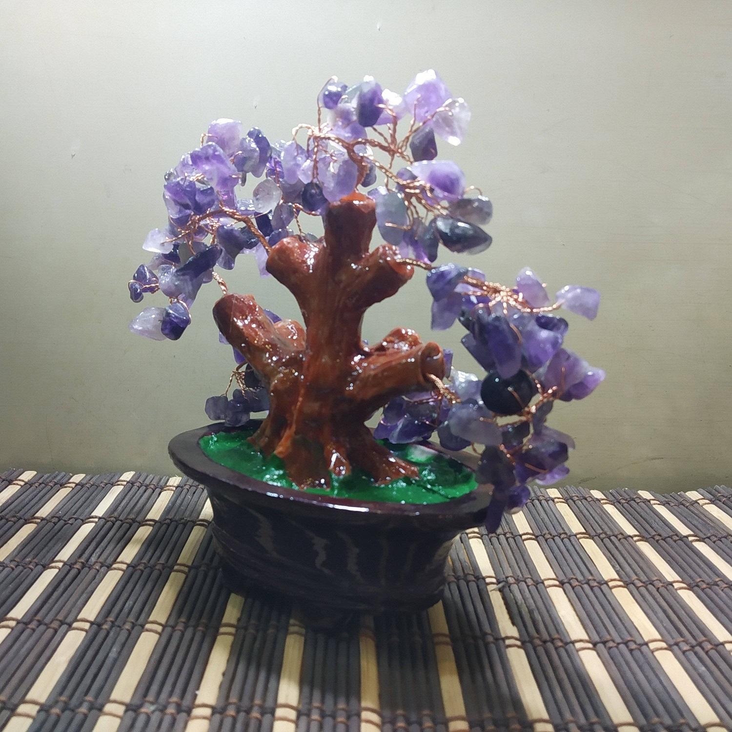 Cây phong thủy, cây tài lộc đá thạch anh tím