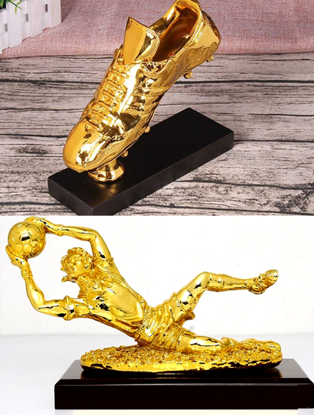 Mô hình cup găng tay và và cup chiếc giày vàng