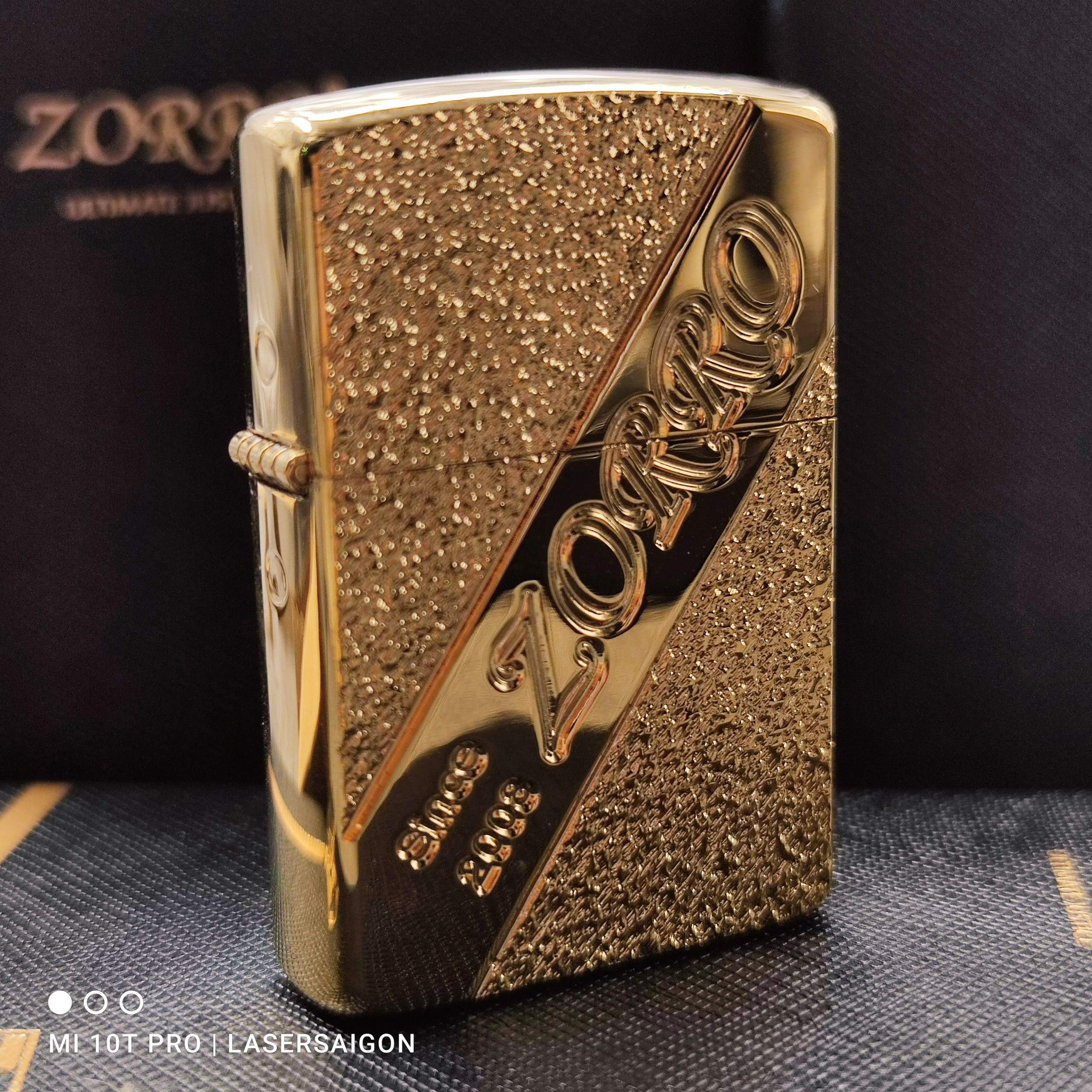 [HCM]Bật Lửa Xăng Đá ZORRO SINCE 2008 ( Có Hộp - Tặng Kèm Phụ Kiện )