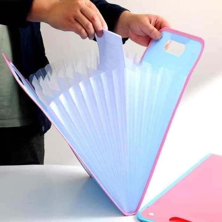 File Đựng Tài Liệu, Hồ Sơ - Bìa Đựng 15 Ngăn Tiện Dụng
