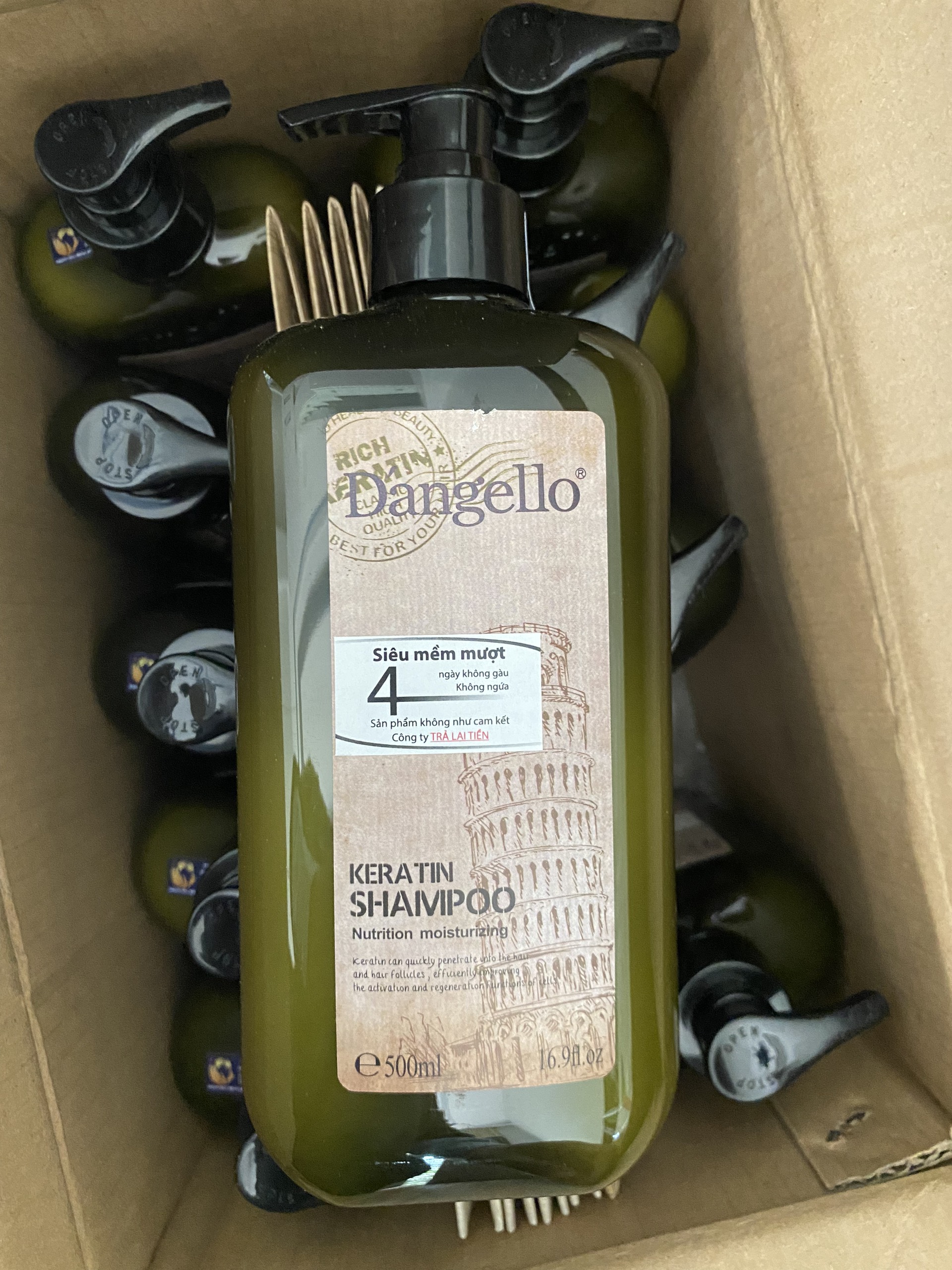 Dầu Gội Dangello Keratin Siêu Mượt 500ml/800ml