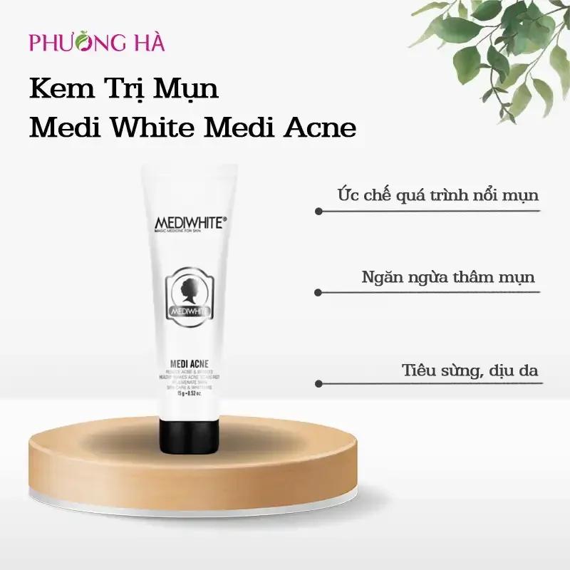 Kem Giảm Mụn Medi White Medi Acne 15ml