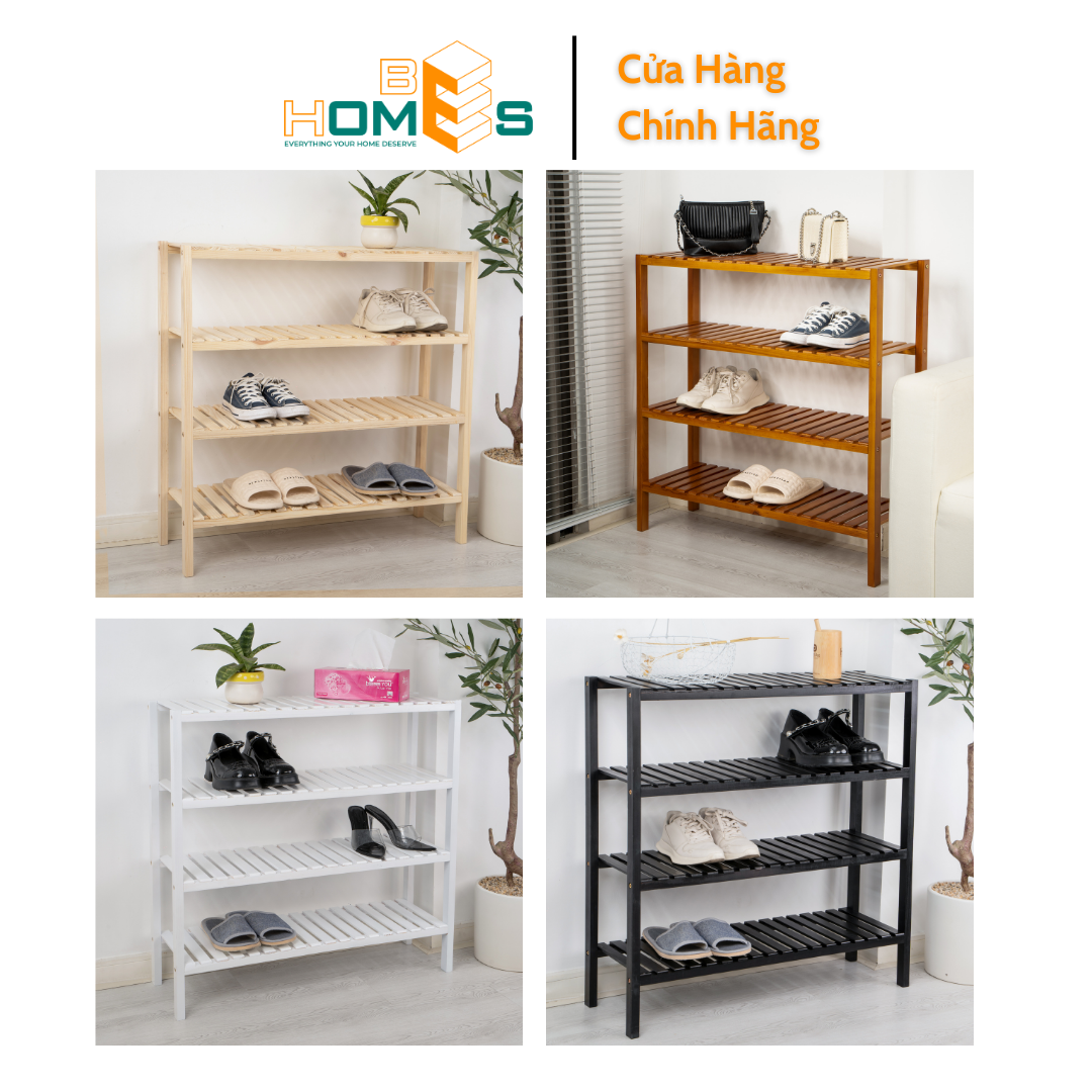 Kệ giày gỗ BEHOMES 2 tầng 80cm