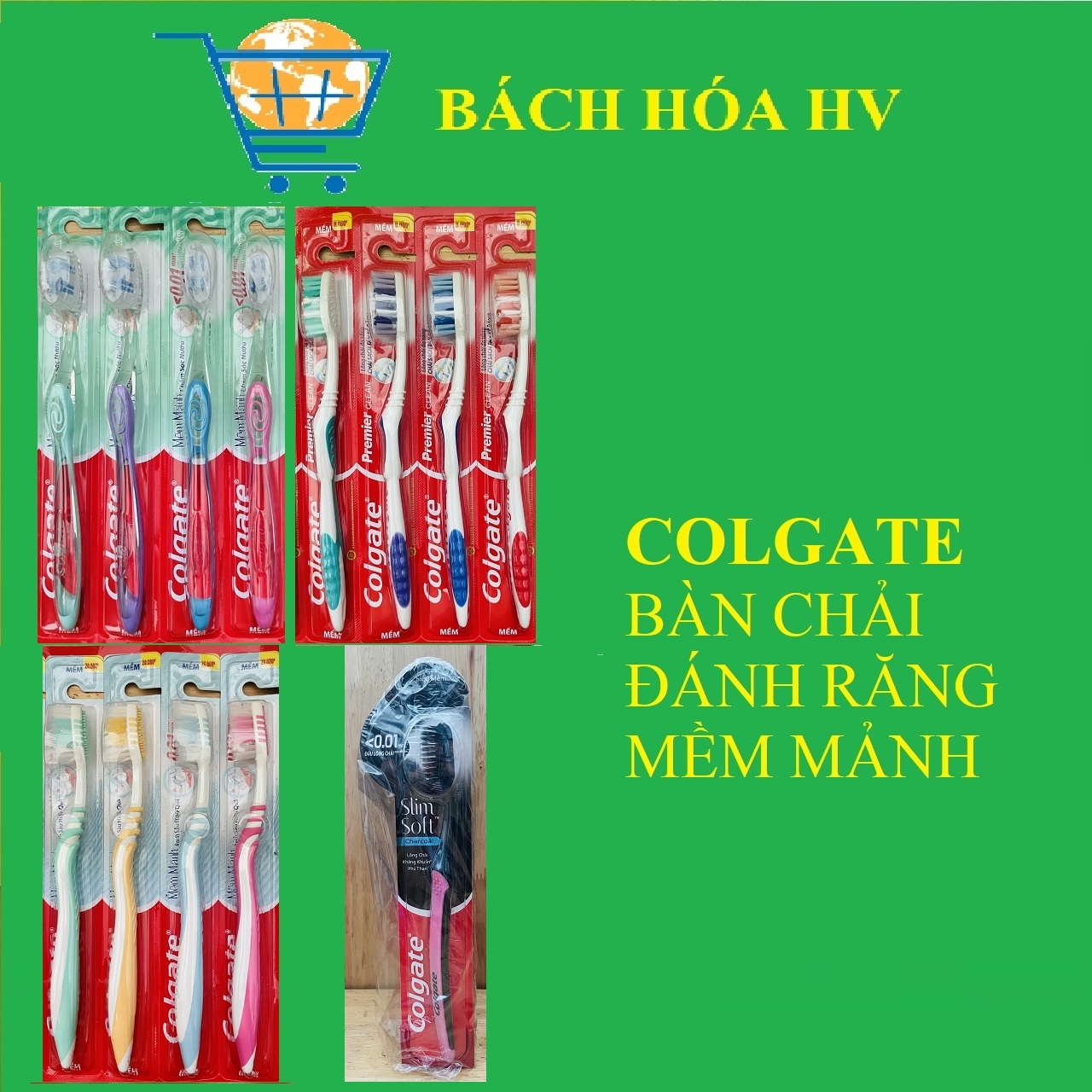 COLGATE bàn chải đánh răng mềm mảnh - BACH HOA HV
