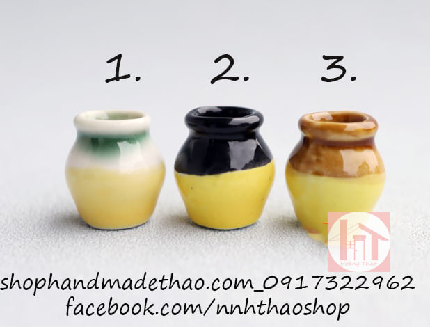 Miniature Trang Trí Mô Hình, Dollhouse_Bình Sứ