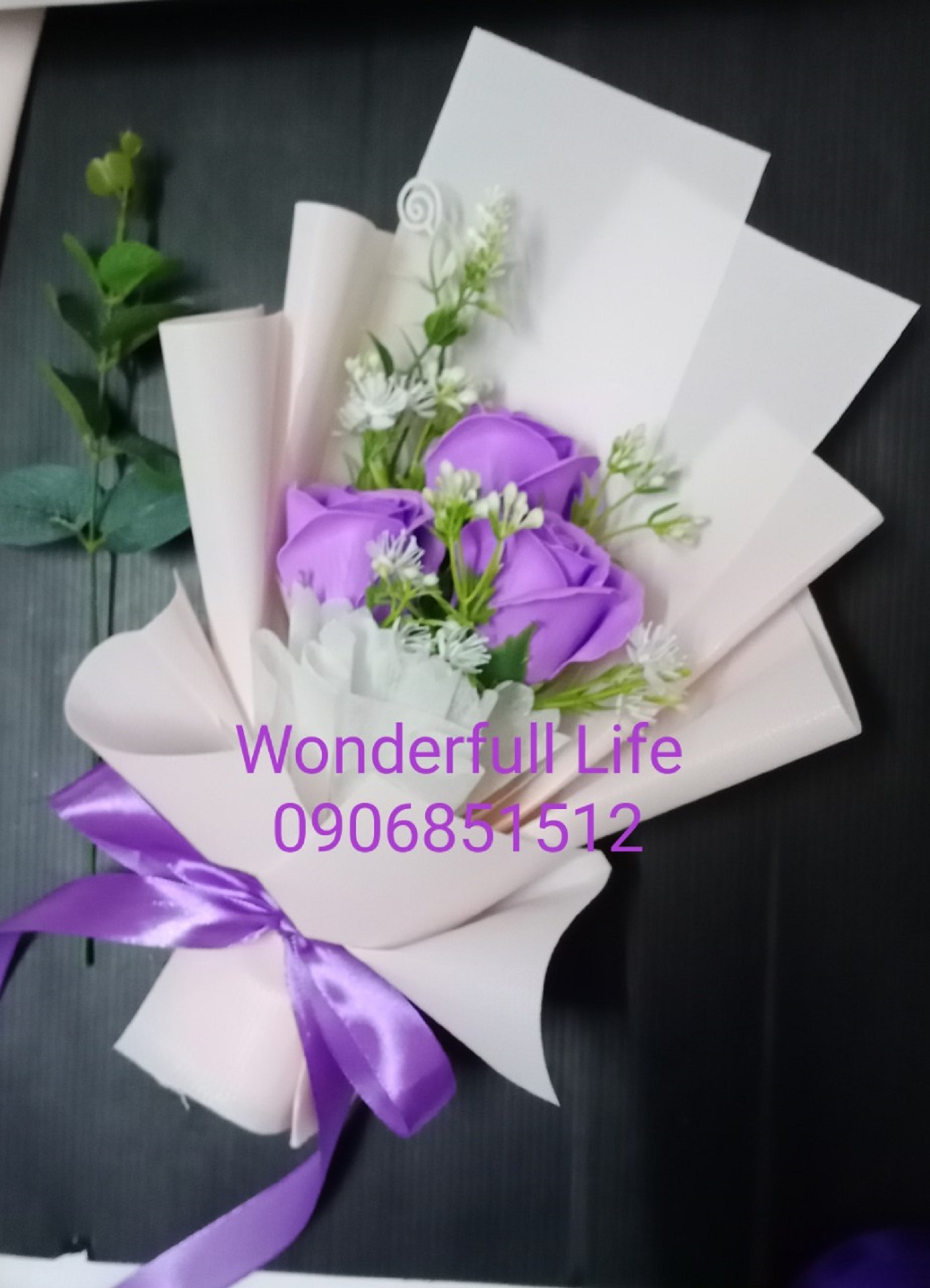 Hoa hồng sáp thơm bó 1 bông siêu xinh