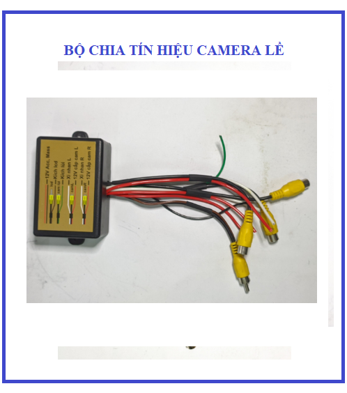 BỘ CHUYỂN ĐỔI TÍN HIỆU 02 CAMERA CẶP LỀ XE HƠI