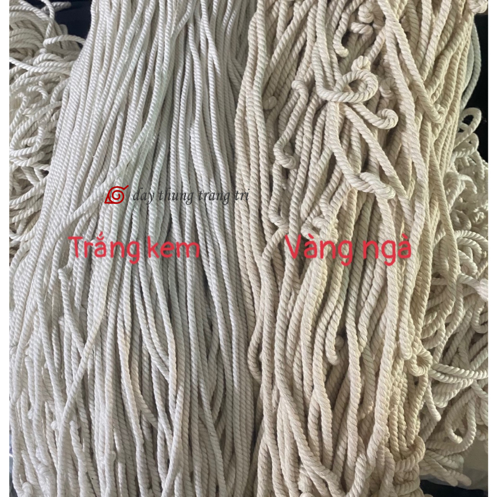 Dây thừng macrame, dây macrame, dây cotton, làm handmade, rèm che, đan lưới, làm võng