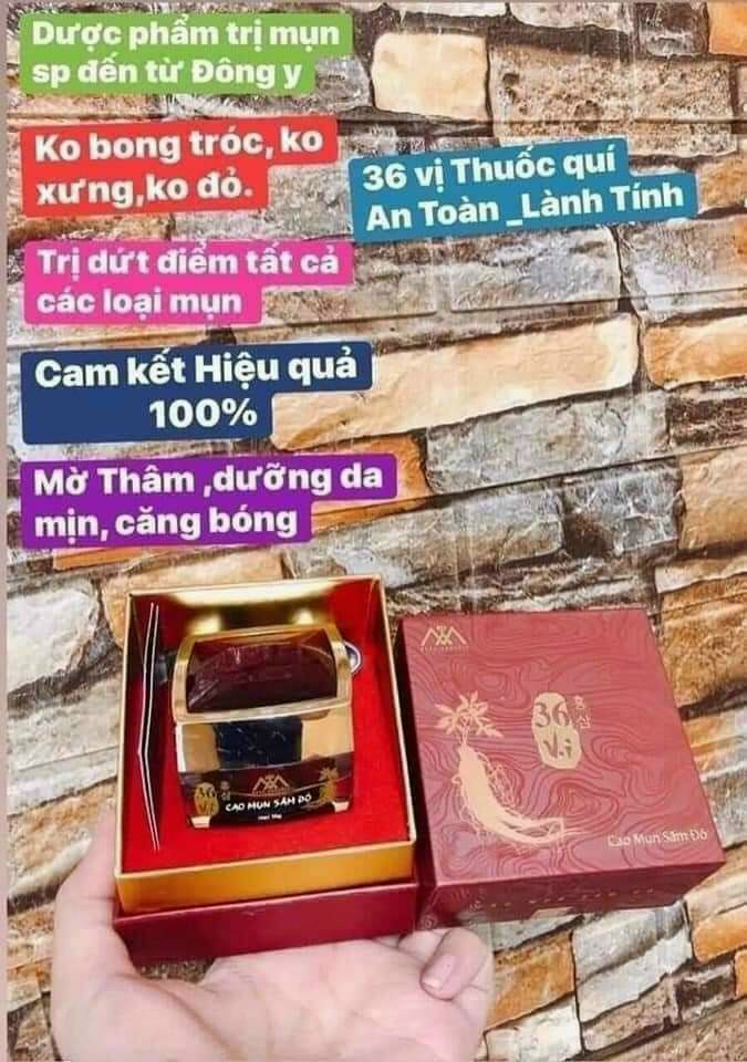 Cao Mụn Sâm Đỏ 36 Vị Đông Y Cao Cấp