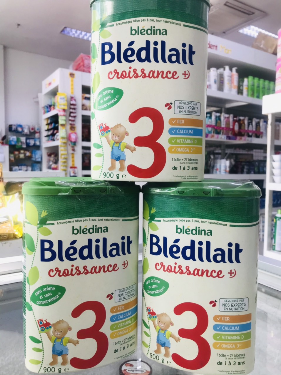 Sữa bột Bledilait Croissance 3 900g - Từ 1 đến 3 tuổi date 2025