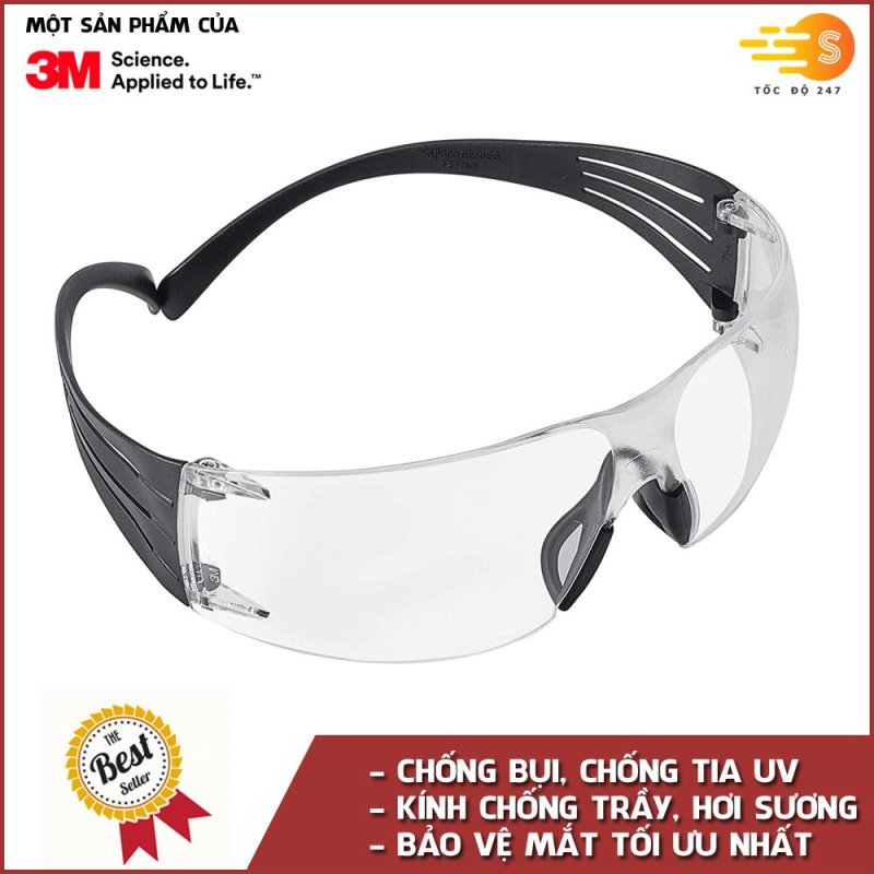 Giá bán Kính bảo hộ mắt chống bụi và chống tia UV 3M SF301AF