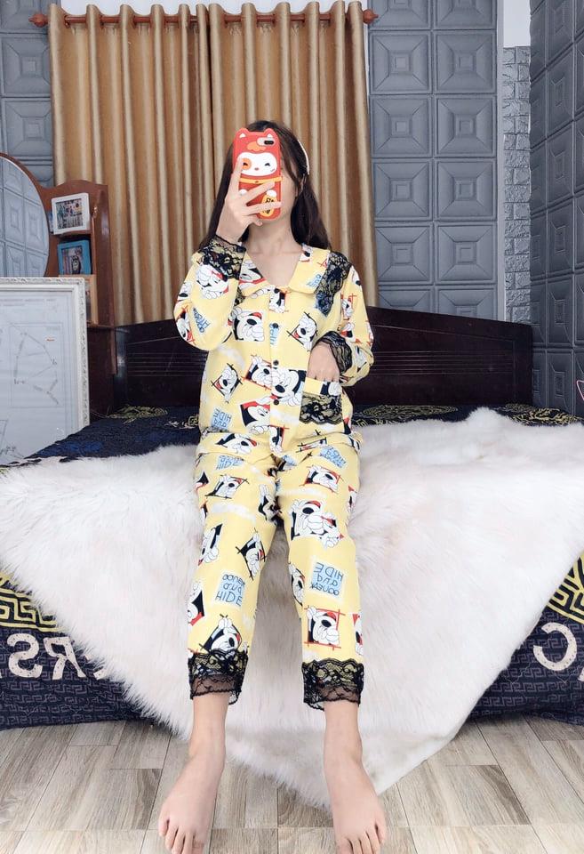 Đồ Bộ ngủ Kate Thái phối ren