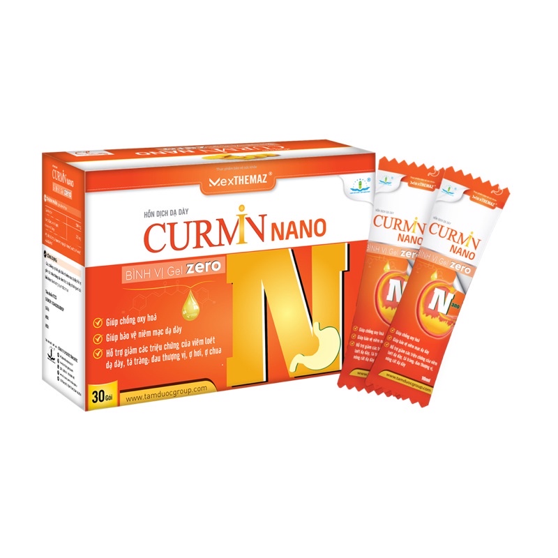 Hỗn dịch dạ dày curmin nano bình vị gel zero - 30 gói x 10ml
