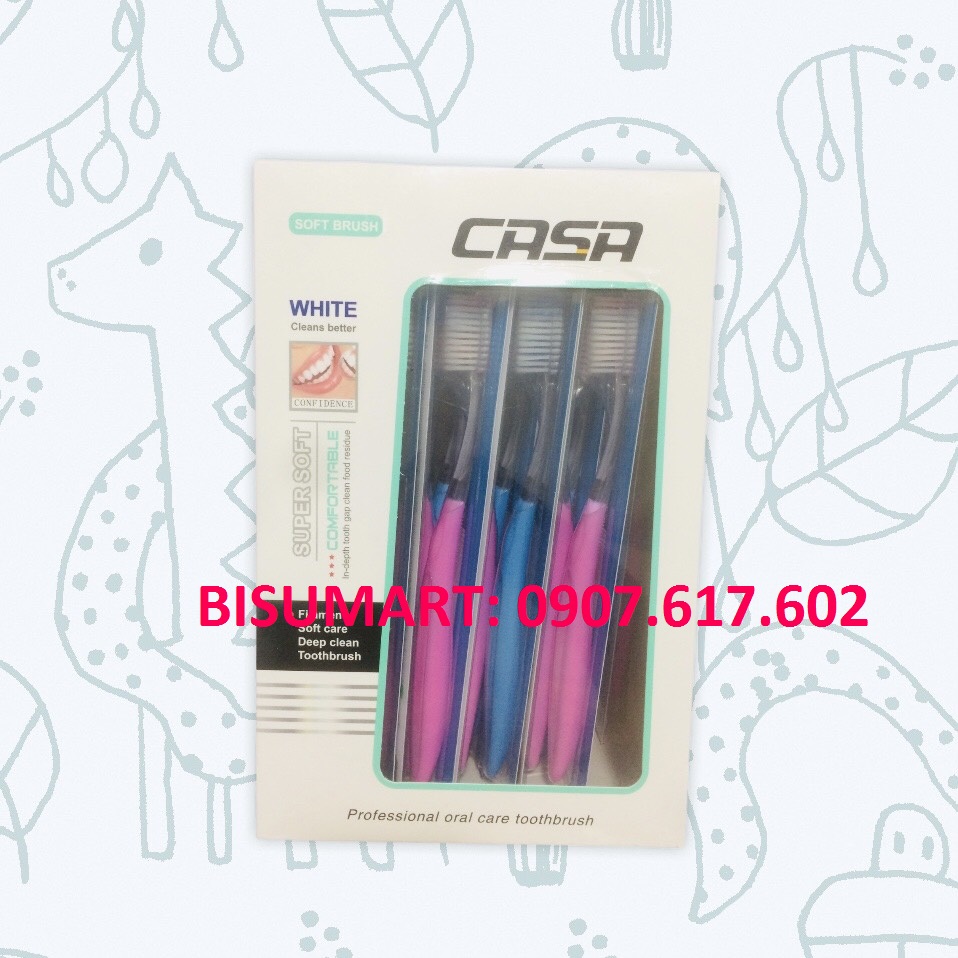 [HCM]Bàn chải đánh răng siêu mềm CASA Thailand