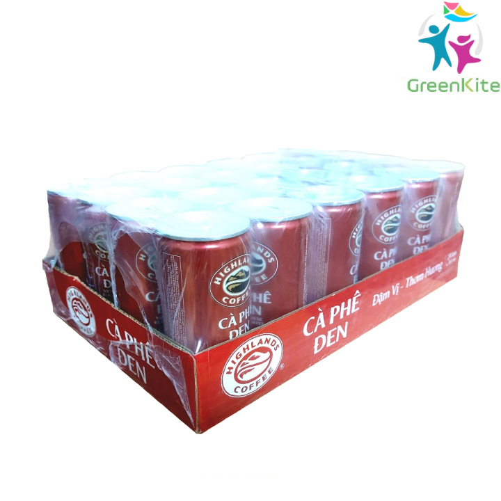 [Thùng 24 Lon] Cà Phê ĐEN Highlands coffee (185ml/lon)