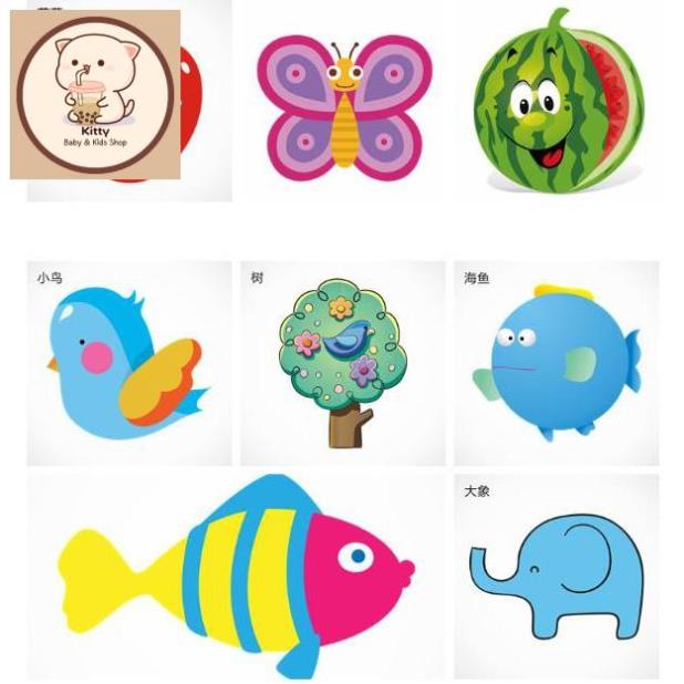 Bộ Đồ Chơi Cắt Giấy Thủ Công Cho Bé