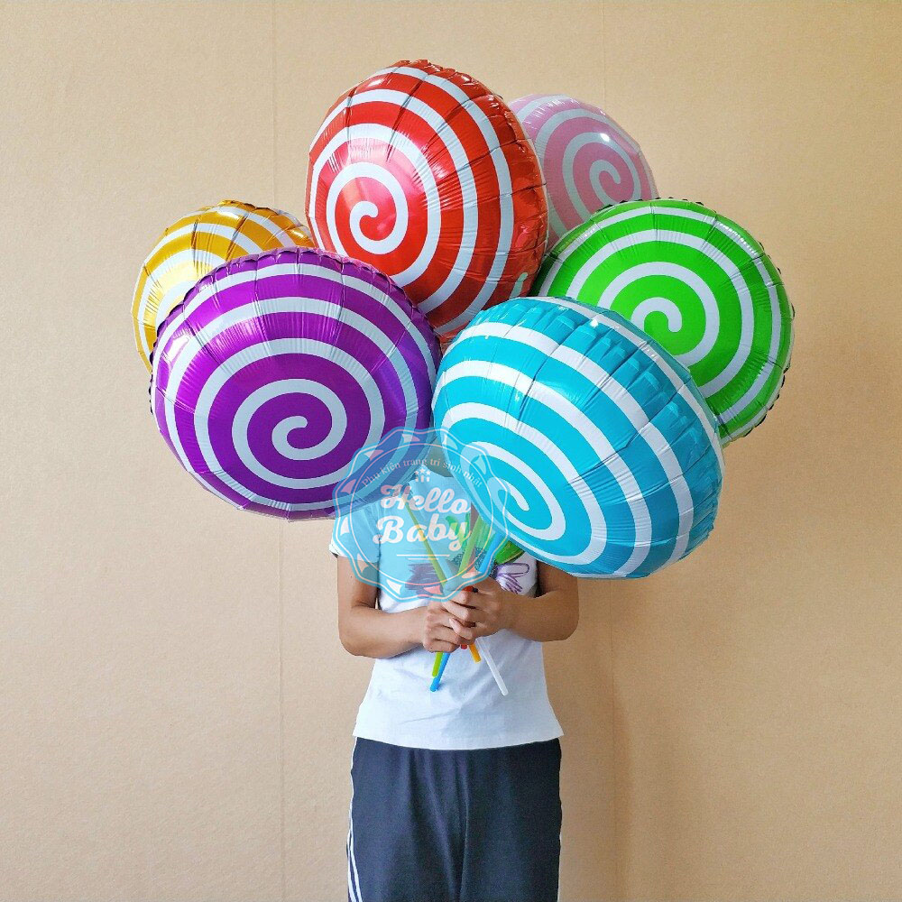 Bóng trang trí sinh nhật hình kẹo tròn (45cm)