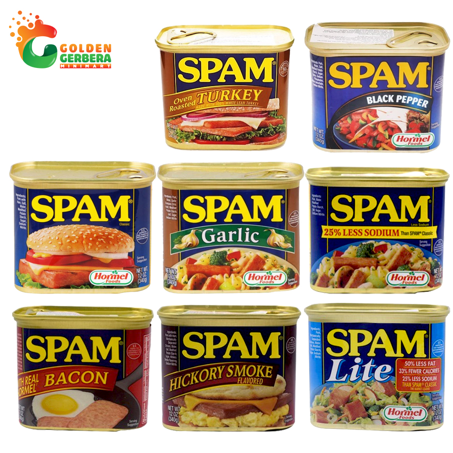 Thịt Đóng Hộp Spam Nhập Khẩu Mỹ Đủ Loại 340g Giá Tốt