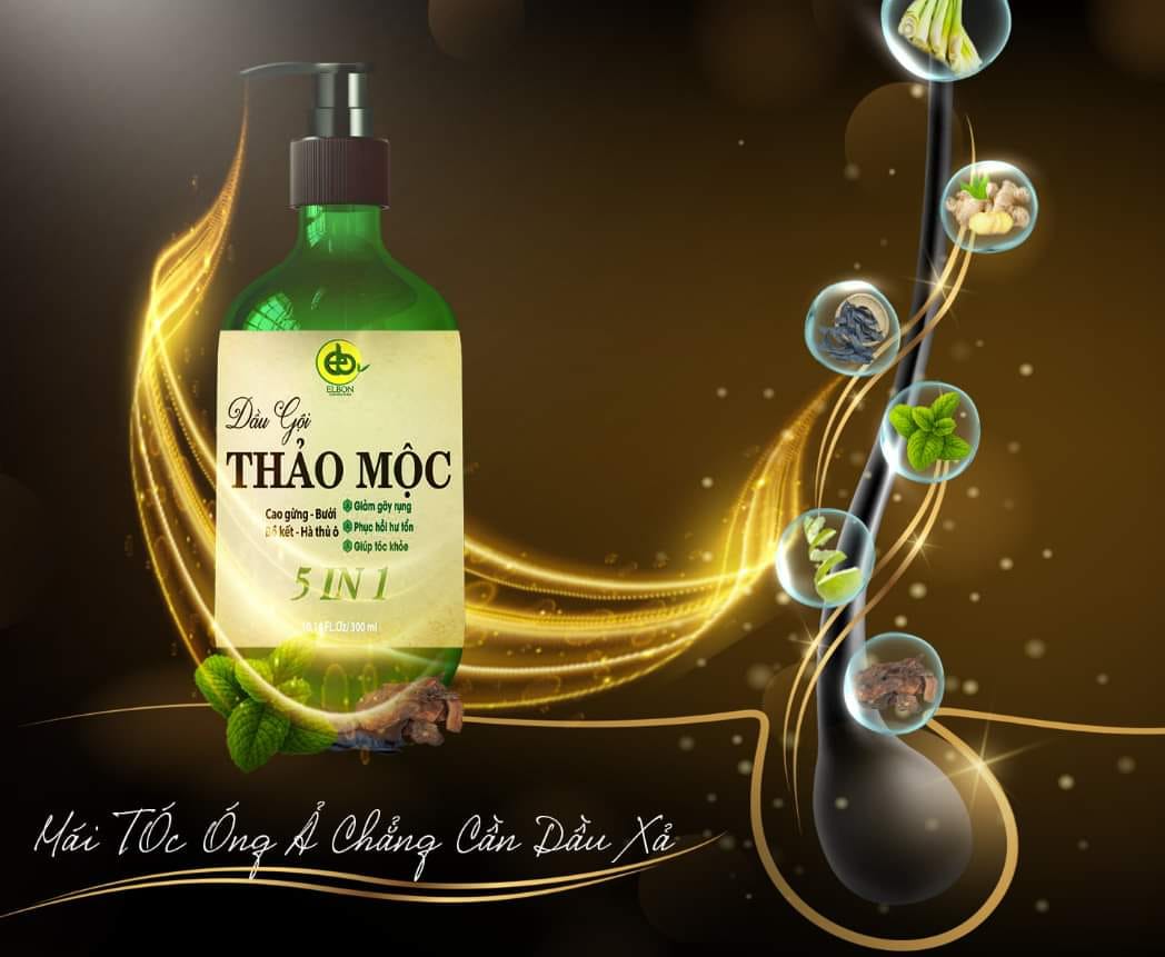 Dầu gội thảo mộc Elbon