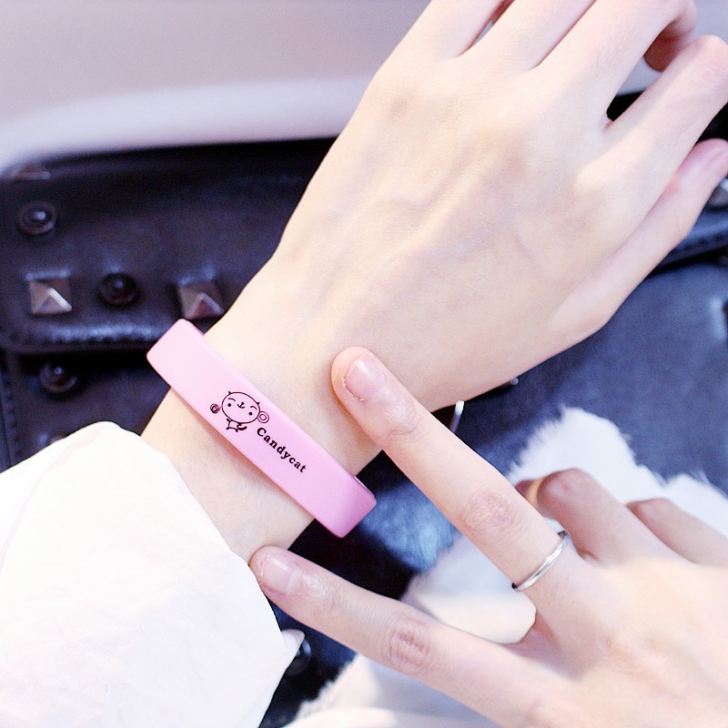 Vòng tay silicon CanDyCat thời trang phong cách Hàn
