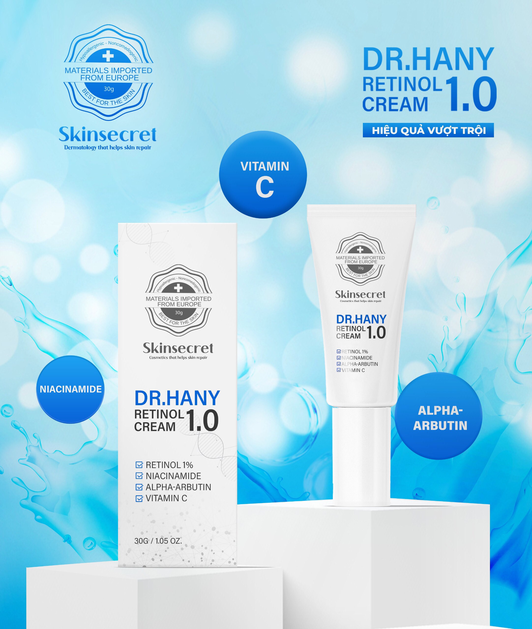 Kem retinol 1% - Dr Hany