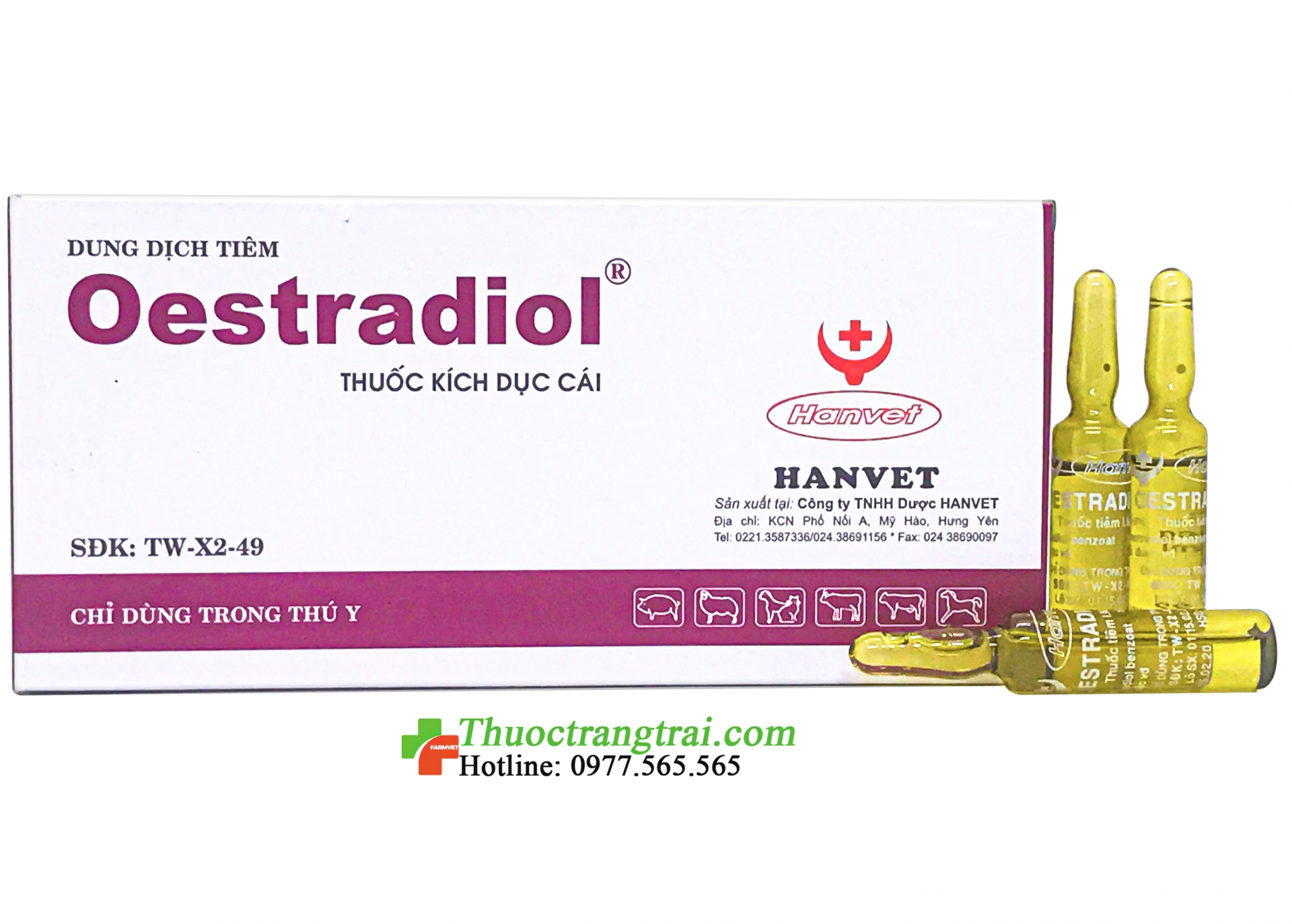 Thuốc thú y HANVET OESTRADIOL 5ml