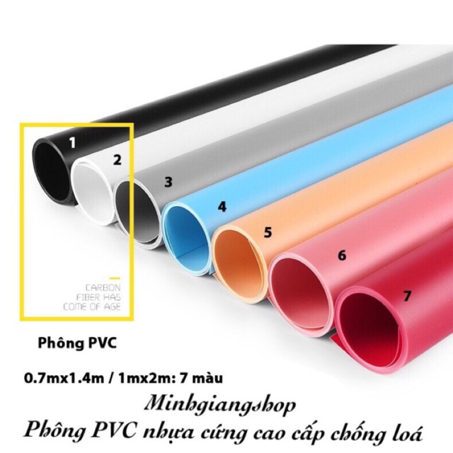 Phông nền PVC nhựa chụp ảnh sản phẩm kích thước to 1mx1m và 1mx2m giấy PVC nhiệt 3 in 1