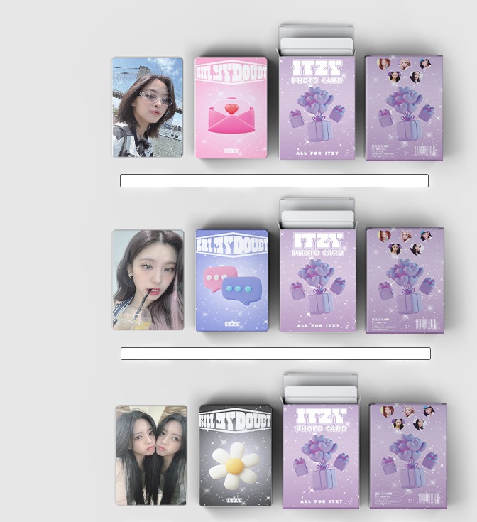 Set 50 photo card unoff Hologram ITZY