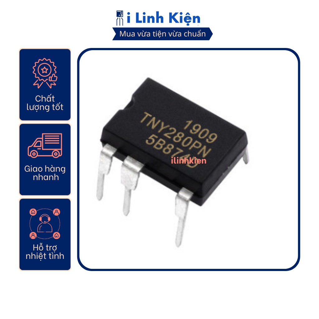 Ic nguồn TNY280PN DIP-7 chất lượng tốt